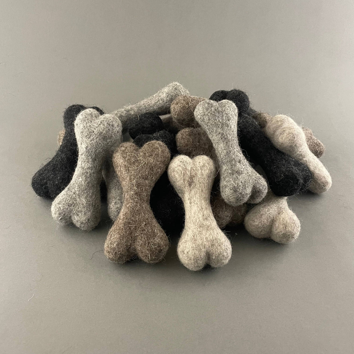 Handmade wool bone - small
